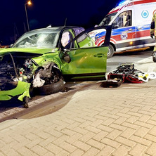 Wieczorna akcja. Zderzyły się dwa auta osobowe <font color=